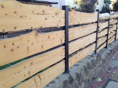 גדר עץ דגם 1