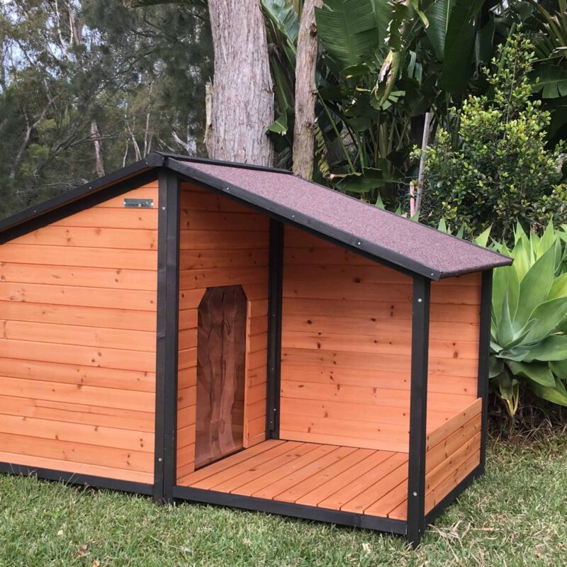 מלונה מעץ לכלב דגם אורן 1