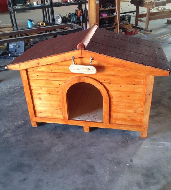 מלונה לכלב מעץ דגם ברי 1