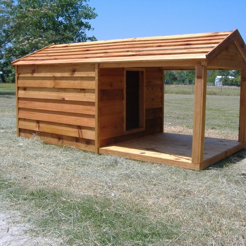 מלונה לכלב גדול מעץ דגם XL1