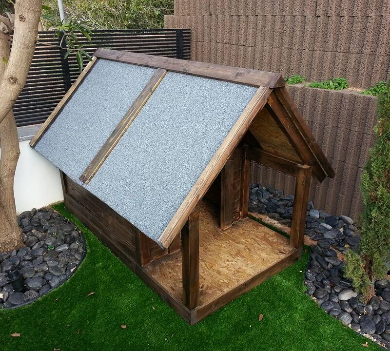 מלונה לכלב מעץ דגם דליק 1